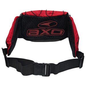 AXO Motorsports Gear Waist Pack Bag Red Black Nylon Fanny Pack Motorcross